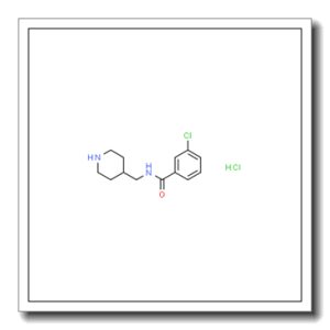 3-氯-N-(4-哌啶基甲基)苯甲酰胺盐酸盐