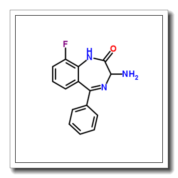 3-Amino-9-fluoro-5-phenyl-1,3-dihydro-2H-1,4-benzodiazepin-2-one CAS 1584714-99-7