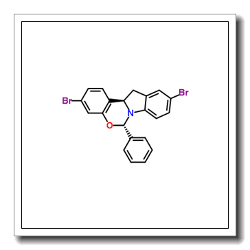 (6S,12aR)-3,10-二溴-6-苯基12,12a-二氢-6H-苯并[5,6][1,3]恶嗪并[3,4-α]吲哚