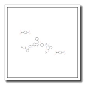2,2′-((2S,2’S)-(((S)-6-苯基-6H-苯并[5,6] [1,3]恶嗪并[3,4-A]吲哚-1,3-二基)双(1H-咪唑-5,2-二基))双(1-(叔丁氧基羰基)吡咯烷-5,2-二基))双(4-硝基苯甲酸酯)