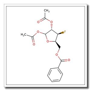 1,2-Di-O-acetyl-5-O-benzoyl-3-deoxy-3-fluoro-D-ribofuranose