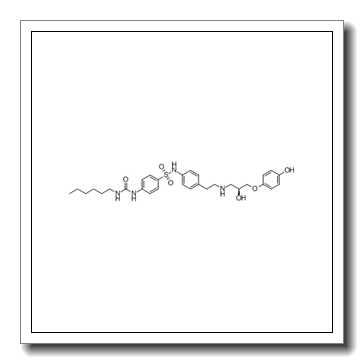 4-[(Hexylcarbamoyl)amino]-N-[4-(2-{[(2S)-2-hydroxy-3-(4-hydroxyphenoxy)propyl]amino}ethyl)phenyl]benzenesulfonamide CAS 159182-43-1