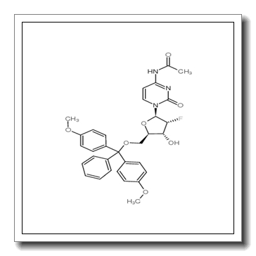 N-[1-[(2R,3R,4R,5R)-5-[[bis(4-methoxyphenyl)-phenylmethoxy]methyl]-3-fluoro-4-hydroxyoxolan-2-yl]-2-oxopyrimidin-4-yl]acetamide CAS 159414-98-9