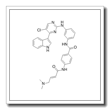 N-[3-[[5-Chloro-4-(1H-indol-3-yl)-2-pyrimidinyl]amino]phenyl]-4-[[(2E)-4-(dimethylamino)-1-oxo-2-buten-1-yl]amino]benzamide CAS 1604810-83-4