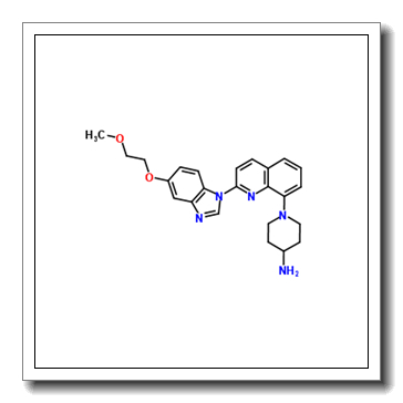 1-{2-[5-(2-Methoxyethoxy)-1H-benzimidazol-1-yl]-8-quinolinyl}-4-piperidinamine CAS 1609073-29-1