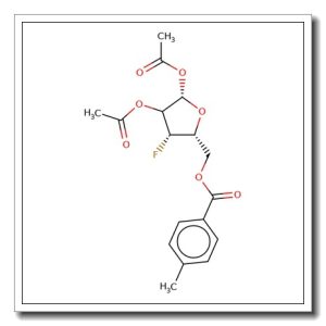 1,2-Di-O-acetyl-3-deoxy-3-fluoro-5-toluoyl-D-ribofuranose
