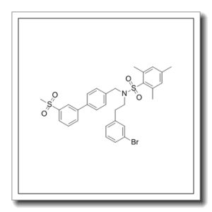 N-[2-(3-溴苯基)乙基]-2,4,6-三甲基-N-[[3′-(甲基磺酰基)[1,1′-联苯]-4-基]甲基]苯磺酰胺