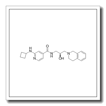 2-(Cyclobutylamino)-N-[(2S)-3-(3,4-dihydro-2(1H)-isoquinolinyl)-2-hydroxypropyl]isonicotinamide CAS 1616391-87-7