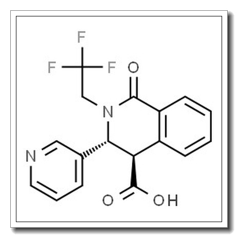 (3R,4R)-1,2,3,4-Tetrahydro-1-oxo-3-(3-pyridinyl)-2-(2,2,2-trifluoroethyl)-4-isoquinolinecarboxylic acid CAS 1620486-52-3 