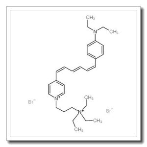 3-[4-[(1E,3E,5E)-6-[4-(diethylamino)phenyl]hexa-1,3,5-trienyl]pyridin-1-ium-1-yl]propyl-triethylazanium,dibromide