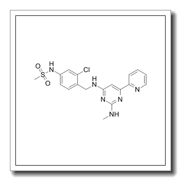 N-[3-Chloro-4-({[2-(methylamino)-6-(2-pyridinyl)-4-pyrimidinyl]amino}methyl)phenyl]methanesulfonamide CAS 1621175-65-2