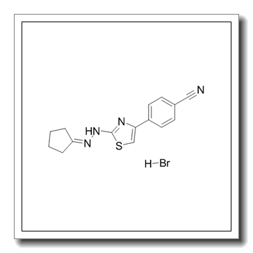 Benzonitrile, 4-​[2-​(2-​cyclopentylidenehydr​azinyl)​-​4-​thiazolyl]​-​, hydrobromide (1:1) CAS 1622921-15-6