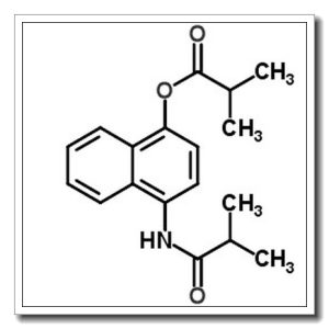 4-(Isobutyrylamino)-1-naphthyl 2-methylpropanoate