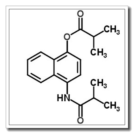 4-(Isobutyrylamino)-1-naphthyl 2-methylpropanoate