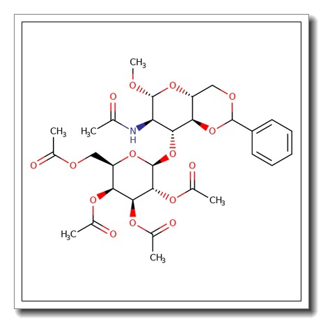 Methyl 2-acetamido-3-O-(2,3,4,6-tetra-O-acetyl-b-D-galactopyranosyl)-4,6-O-benzylidene-2-deoxy-b-D-glucopyranoside CAS 162427-96-5
