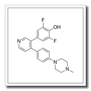 2,6-二氟-4-[4-[4-(4-甲基-1-哌嗪基)苯基]-3-吡啶基]苯酚