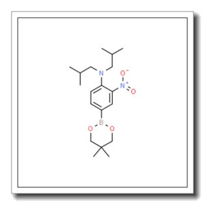 4-(5,5-二甲基-1,3,2-二氧杂硼杂环-2-基)-N,N-二异丁基-2-硝基苯胺
