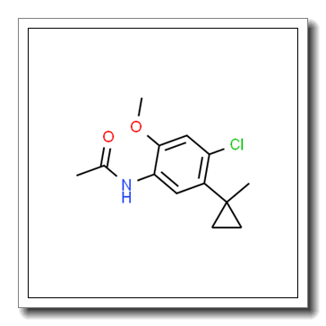 N-[4-Chloro-2-methoxy-5-(1-methylcyclopropyl)phenyl]acetamide CAS 1629269-90-4