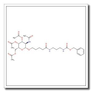 Phenylmethyl N-[3-[[1-oxo-5-[[3,4,6-tri-O-acetyl-2-(acetylamino)-2-deoxy-β-D-galactopyranosyl]oxy]pentyl]amino]propyl]carbamate