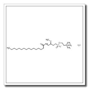2-Methoxy-3-(palmitoylamino)propyl 2-(trimethylammonio)ethyl phosphate hydrate (1:1)
