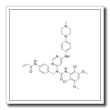 N-[4-({[(2,6-Dichloro-3,5-dimethoxyphenyl)carbamoyl](6-{[4-(4-methyl-1-piperazinyl)phenyl]amino}-4-pyrimidinyl)amino}methyl)phenyl]acrylamide CAS 1637735-84-2