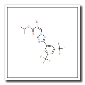 异丙基(E)-3-(3-(3,5-双(三氟甲基)苯基)-1H-1,2,4-三唑-1-基)-2-溴丙烯