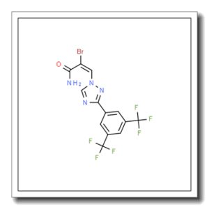 (E)-3-(3-(3,5-双(三氟甲基)苯基)-1H-1,2,4-三唑-1-基)-2-溴代丙烯