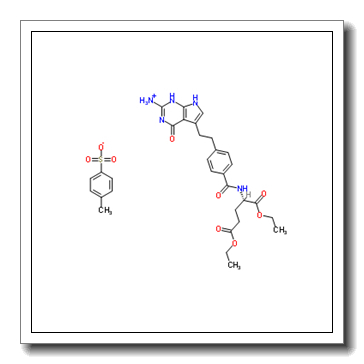 diethyl (2S)-2-[[4-[2-(2-amino-4-oxo-1,7-dihydropyrrolo[2,3-d]pyrimidin-5-yl)ethyl]benzoyl]amino]pentanedioate,4-methylbenzenesulfonic acid CAS 165049-28-5
