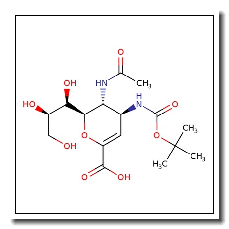 5-(Acetylamino)-2,6-anhydro-3,4,5-trideoxy-4-[[(1,1-dimethylethoxy)carbonyl]amino]-D-glycero-D-galacto-non-2-enonic acid CAS 166830-74-6