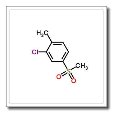 2-chloro-1-methyl-4-methylsulfonylbenzene CAS 1671-18-7