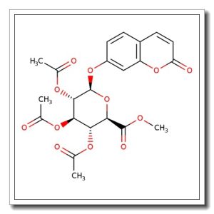 7-Hydroxy coumarin 2,3,4-tri-O-acetyl-b-D-glucuronide methyl ester