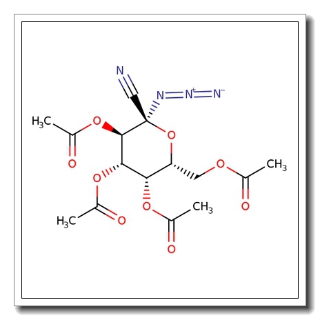 2,3,4,6-Tetra-O-acetyl-1-azido-1-deoxy-α-D-galactopyranosyl cyanide CAS 168567-90-6