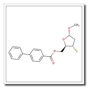 Methyl-2,3-dideoxy-3-fluoro-5-O-(4-phenylbenzoyl)-a-D-erythro-pentofuranoside