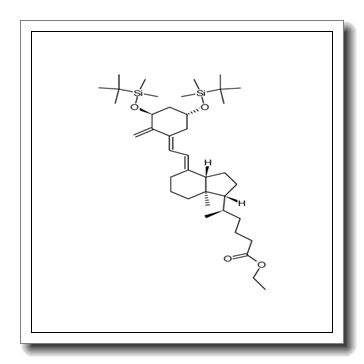 ethyl (1S),3(R)-bis<(tert-butyldimethylsilyl)oxy>-9,10-seco-26,27-bisnorcholesta-5(E),7(E),10(19)-trien-25-oate CAS 169900-32-7
