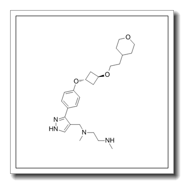 N,N'-Dimethyl-N-({3-[4-({trans-3-[2-(tetrahydro-2H-pyran-4-yl)ethoxy]cyclobutyl}oxy)phenyl]-1H-pyrazol-4-yl}methyl)-1,2-ethanediamine CAS 1700663-41-7
