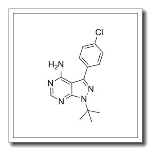 3-(4-氯苯基) 1-(1,1-二甲基乙基)-1H-吡唑并[3,4-d]嘧啶-4-胺
