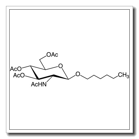 Hexyl 2-acetamido-3,4,6-tri-O-acetyl-2-deoxy-b-D-glucopyranoside