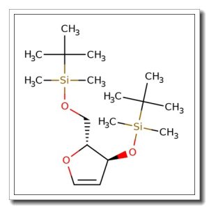 1,4-Anhydro-2-deoxy-3,5-bis-O-(t-butyldimethylsilyl)-D-erythro-pent-1-enitol