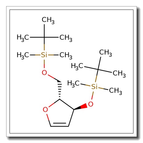 1,4-Anhydro-2-deoxy-3,5-bis-O-(t-butyldimethylsilyl)-D-erythro-pent-1-enitol CAS 173327-56-5