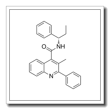3-methyl-2-phenyl-N-[(1S)-1-phenylpropyl]quinoline-4-carboxamide CAS 174635-69-9