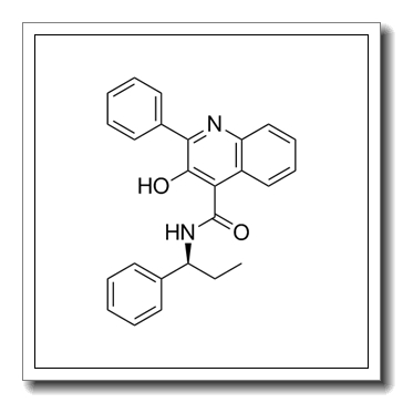 (-)-(S)-N-(alpha-乙基苄基)-3-羟基-2-苯基喹啉-4-羧酰胺