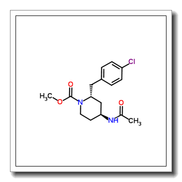 Methyl (2R,4S)-4-acetamido-2-(4-chlorobenzyl)-1-piperidinecarboxylate CAS 177707-17-4