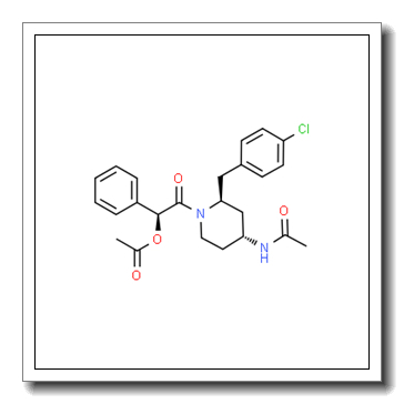 (1S)-2-[(2S,4R)-4-Acetamido-2-(4-chlorobenzyl)-1-piperidinyl]-2-oxo-1-phenylethyl acetate CAS 177770-52-4