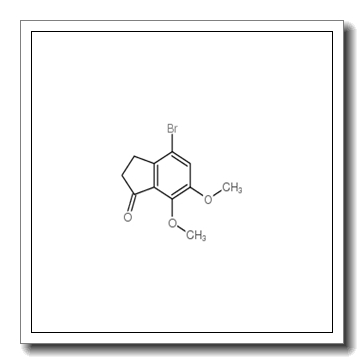 4-bromo-6,7-dimethoxy-2,3-dihydroinden-1-one CAS 18028-29-0