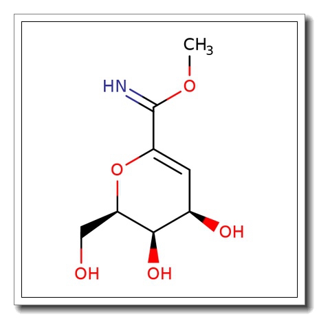 Methyl 2,6-anhydro-3-deoxy-D-lyxo-hept-2-enonimidate