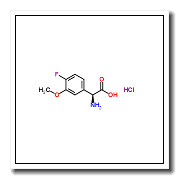 (2S)-Amino(4-fluoro-3-methoxyphenyl)acetic acid hydrochloride (1:1)