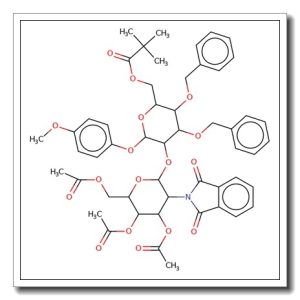 4-Methoxyphenyl 2-O-(3,4,6-tri-O-acetyl-2-deoxy-2-phthalimido-α-D-glucopyranosyl)-3,4-di-O-benzyl-6-O-pivaloy-α-D-mannopyranoside