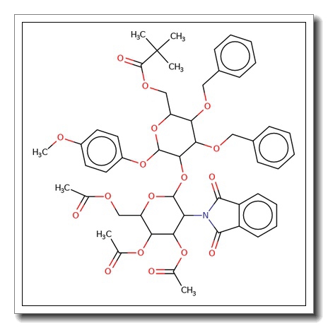 4-Methoxyphenyl 2-O-(3,4,6-tri-O-acetyl-2-deoxy-2-phthalimido-α-D-glucopyranosyl)-3,4-di-O-benzyl-6-O-pivaloy-α-D-mannopyranoside CAS 1820574-70-6