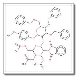 4-Methoxyphenyl 2-O-(3,4,6-tri-O-acetyl-2-deoxy-2-phthalimido-α-D-glucopyranosyl)-3,4,6-tri-O-benzyl-α-D-mannopyranoside