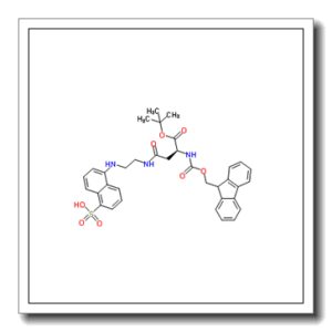 5-{[2-({(3S)-3-{[(9H-Fluoren-9-ylmethoxy)carbonyl]amino}-4-[(2-methyl-2-propanyl)oxy]-4-oxobutanoyl}amino)ethyl]amino}-1-naphthalenesulfonic acid (non-preferred name)